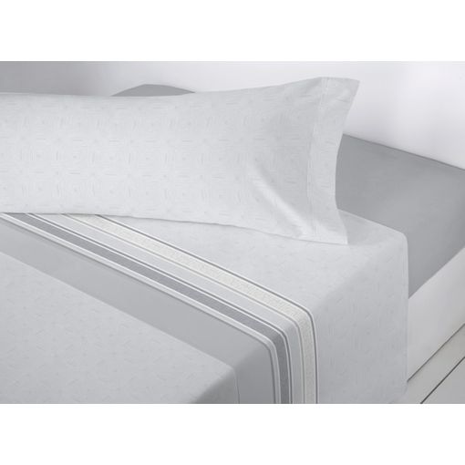 Juego De Sábanas Cuatro Piezas Coralina Goly Cama 180 Cm Gris con Ofertas  en Carrefour