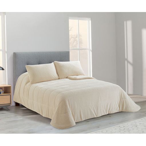 Edredón Nórdico Estampado Cama 105cm Dibly Reversible Beige Donegal  Collections con Ofertas en Carrefour