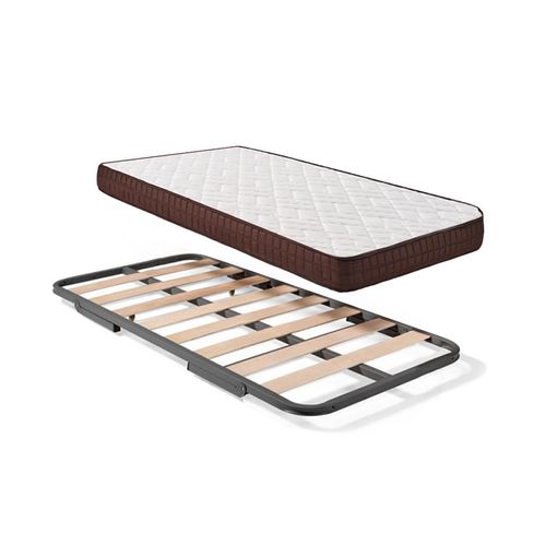 Somier Inferior De Cama Nido + Colchón Viscobrown Doble Capa Viscosoft,  Altura 15 Cm, 105x190 Cm con Ofertas en Carrefour