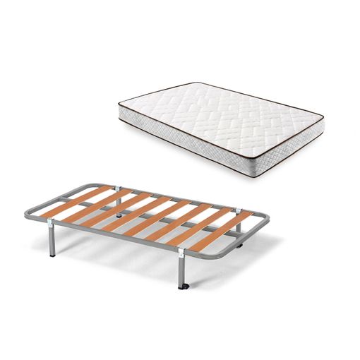 Somier Inferior De Cama Nido + Colchón Flexitex Con Tejido 3d Y Aloe Vera,  Altura 18 Cm + Almohada De Visco, 105x190 Cm con Ofertas en Carrefour