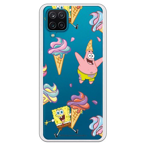 Funda Original Compatible Con Samsung Galaxy A12 5g - Bob Esponja Y Patricio Helados