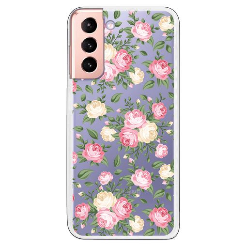 Funda Silicona Antigolpes Para Samsung Galaxy S21 5g Diseño Flores 01 con  Ofertas en Carrefour