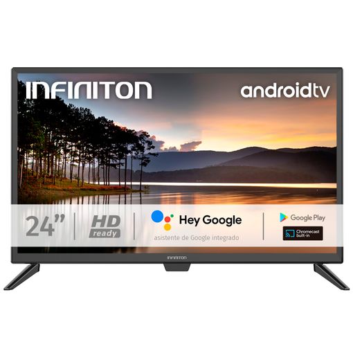 Infiniton Intv-24af490 - Televisor Smart Tv 4k Hd, Android Tv, Wifi, Bluetooth 5, Hdmi 2.1, Usb, Control Por Voz, Google Play con Ofertas en Carrefour | Ofertas Carrefour Online