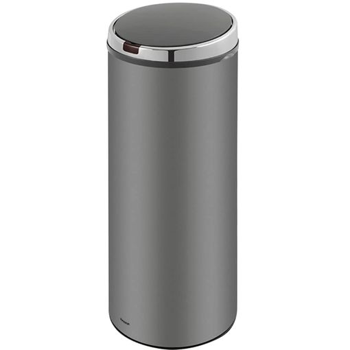 Papelera con sensor automático de 50 litros color plata  Cubo de basura,  Contenedores de basura, Papelera con sensor