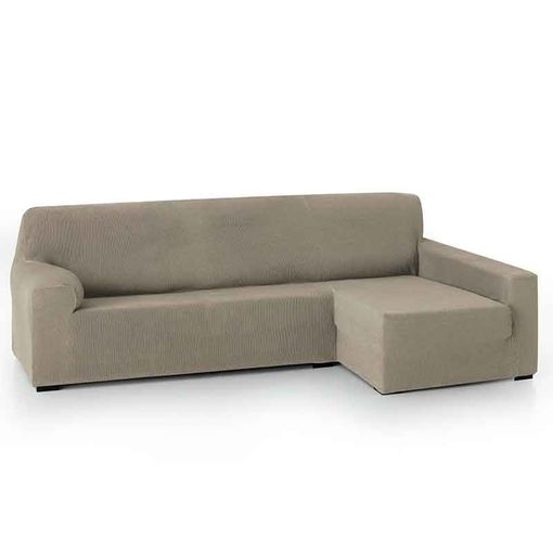 Fundas para Sofás Chaise Longue Elásticas,Cubre Fundas de Sofá Cheslong  Brazo Largo Derecho Ajustables de Forma L Extraíbles Lavables,Fundas