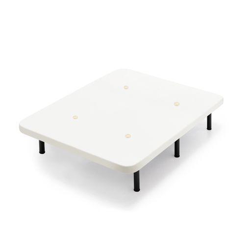 Base Tapizada Blanco Con Patas De 32 Cm, Medidas 150 X 190 Cm, Tejido 3d  Transpirable, Barras Transversales De Refuerzo con Ofertas en Carrefour