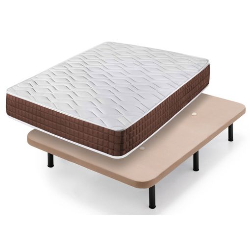 Colchón Flexitex Con Tejido 3d Y Aloe Vera, Altura 18 Cm + Somier Basic Con  Patas De 32 Cm + Almohada De Fibra, 120x180 Cm con Ofertas en Carrefour