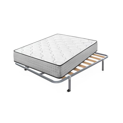 Cama: Colchón Viscosoft + Somier Lama 100 + 4 Patas 26 Cm, 120x200 Cm con  Ofertas en Carrefour