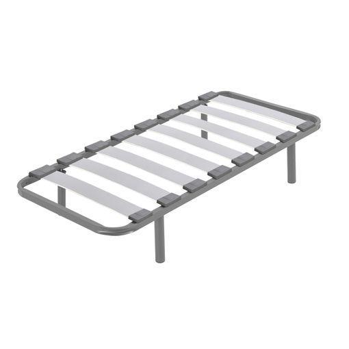 Somier 120x190 Cm Multiláminas Con Reguladores Lumbares Tubo Acerado 40x30  Mm Láminas De Haya Antideslizantes + 5 Patas Cilíndricas De 25 Cm. con  Ofertas en Carrefour