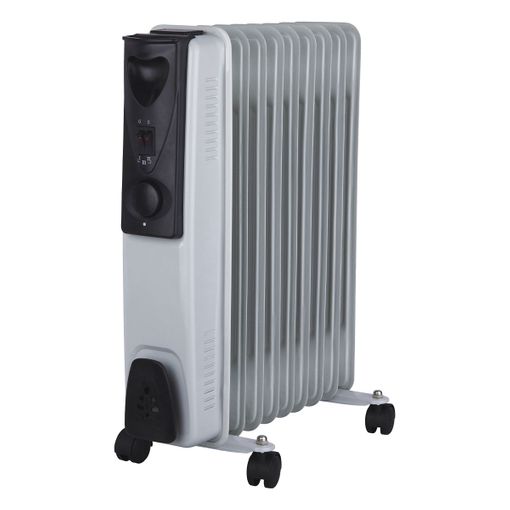 Yoevu Radiador de Aceite de Bajo Consumo 11 Elementos 2500W Blanco