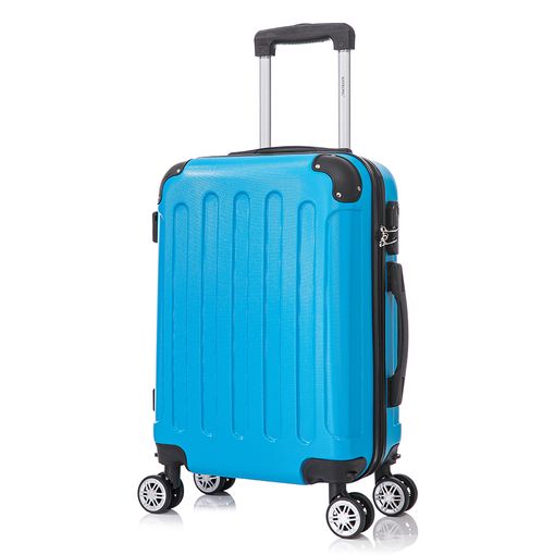 Maleta Para Cabina Equipaje De Mano Viajar En Avión Rigida Viaje 4 Ruedas  360º Giratorias (azul Marino) con Ofertas en Carrefour