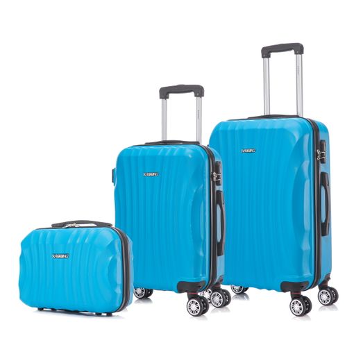 Maleta Cabina Abs Trolley De Viaje 55cm Rígida 4 Ruedas Dobles