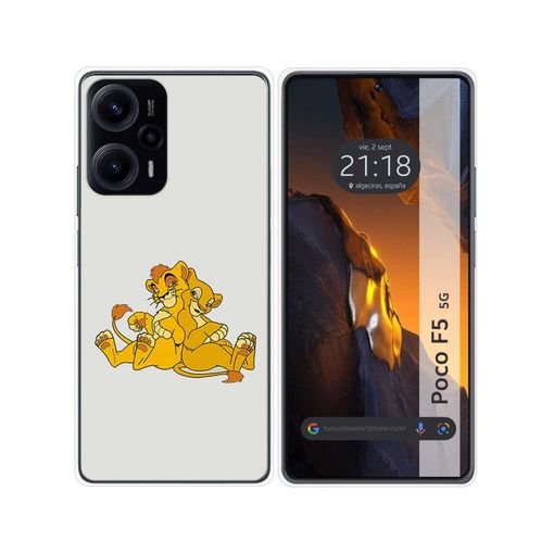 Xiaomi POCO F5 Pro 5G Funda Gel Tpu Silicona dibujo Leones