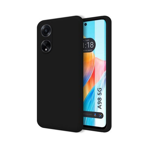 Funda De Silicona Tpu Para Oppo A98 5g/a1 5g Negra