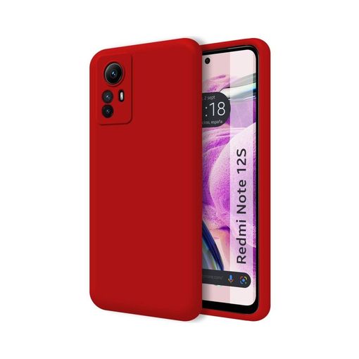 Funda Gel Tacto Silicona + Colgante Roja Xiaomi Redmi Note 12 4G