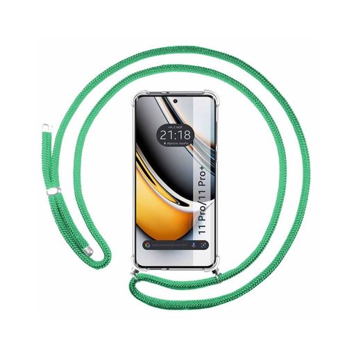 Funda Colgante Transparente Realme 11 Pro / 11 Pro+ Plus Con Cordon Verde  Agua con Ofertas en Carrefour