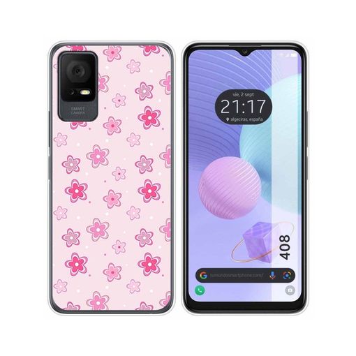 Funda para TCL 40 SE Dibujo flores