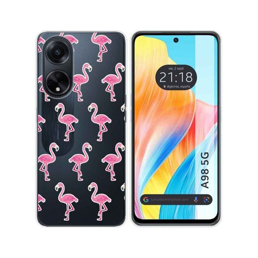 Oppo A98 5G Funda Gel Tpu Silicona dibujo Flores