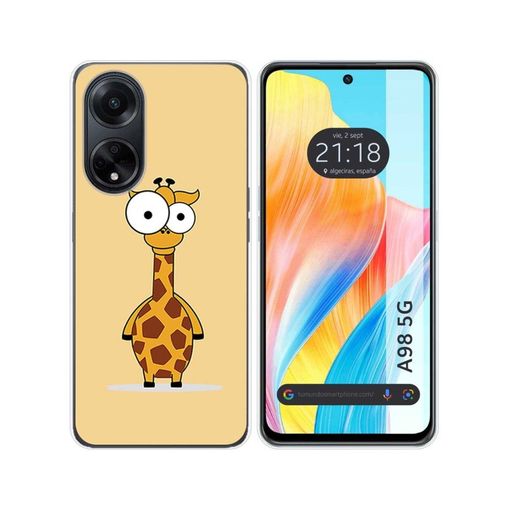 Oppo A98 5G Funda Gel Tpu Silicona dibujo Flores