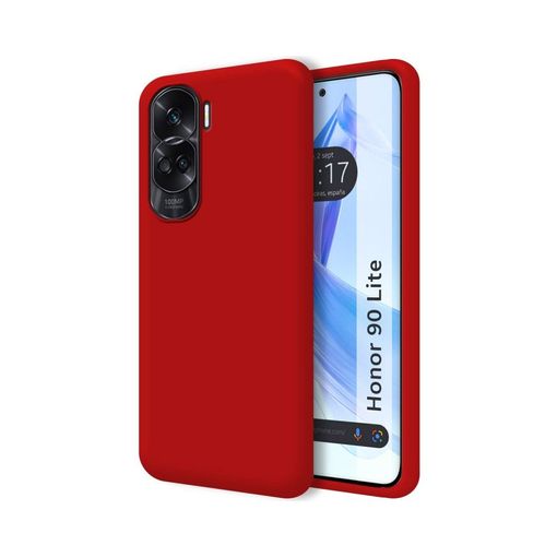 Funda Silicona Líquida Ultra Suave para Huawei Honor 90 lite 5G color Roja