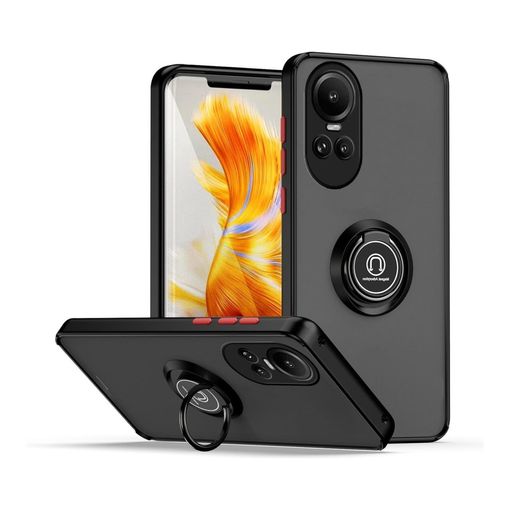 Funda Mate Con Borde Negro Y Anillo Giratorio 360 Oppo Reno 10 5g / 10 Pro  5g con Ofertas en Carrefour