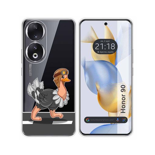 Funda Silicona Transparente Para Huawei Honor 90 Lite 5g Diseño