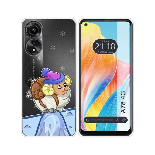 Funda Silicona Transparente para Oppo A78 5G diseño Summer Dibujos