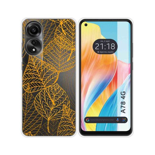 Funda Silicona Transparente Para Oppo A78 5g Diseño Hojas Dibujos con  Ofertas en Carrefour