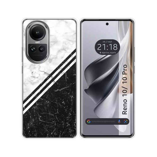 Funda Silicona Oppo Reno 10 5g / 10 Pro 5g Diseño Mármol 01