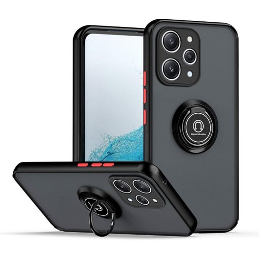 Funda Mate Con Borde Negro Y Anillo Giratorio 360 Para Realme C55 con  Ofertas en Carrefour