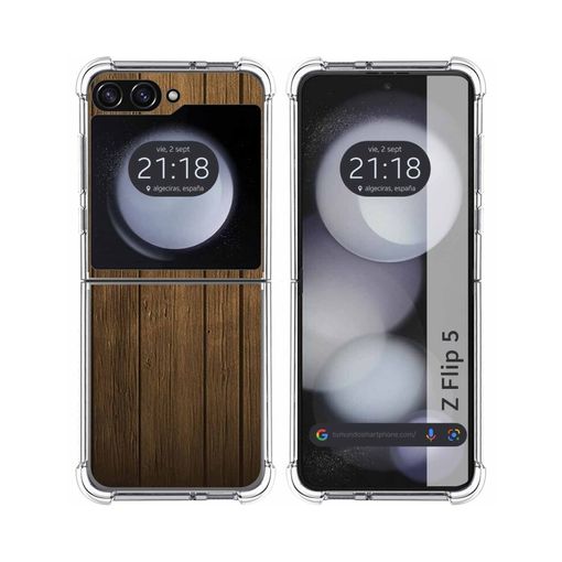 Funda Silicona Samsung Galaxy Z Flip 5 5g Diseño Madera Dibujos con Ofertas  en Carrefour