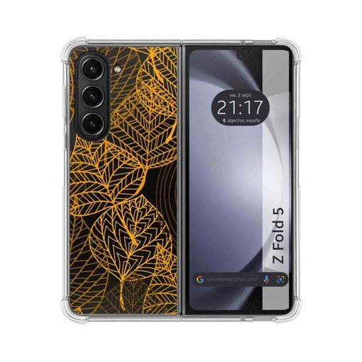 Funda Gel Tpu Silicona transparente dibujo Hojas Huawei Nova 5T