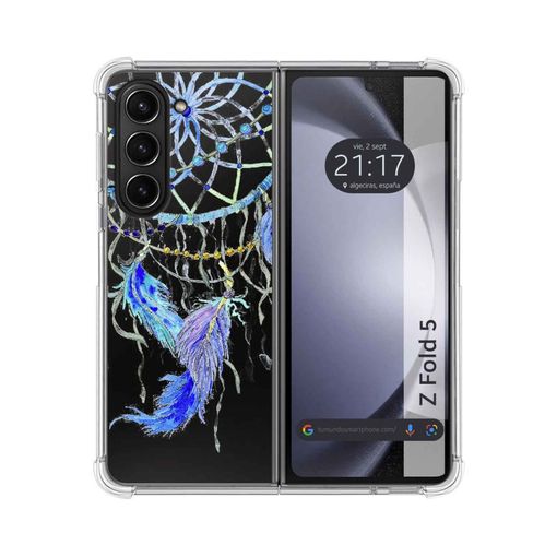 Funda Silicona Transparente Samsung Galaxy Z Fold 5 5g Diseño Plumas  Dibujos con Ofertas en Carrefour