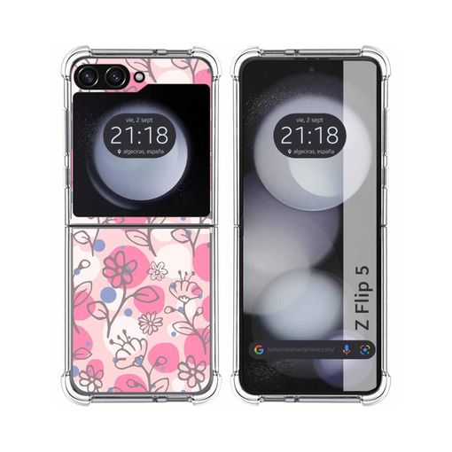 Funda Silicona Antigolpes Para Samsung Galaxy Z Flip 4 5g Diseño Flores 05  Dibujos con Ofertas en Carrefour