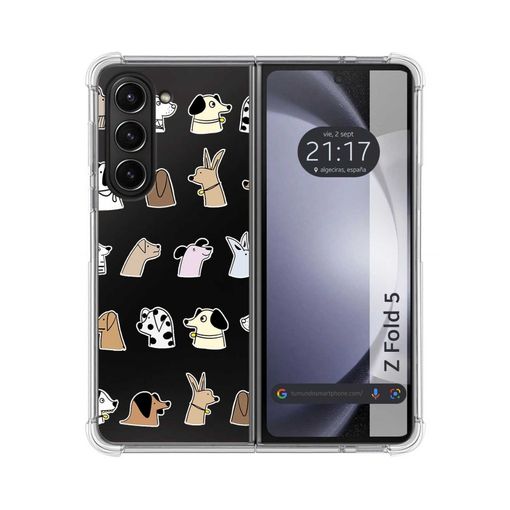 Funda Silicona Antigolpes Samsung Galaxy Z Fold 5 5g Diseño Perros