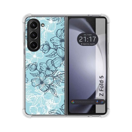 Funda Silicona Antigolpes Samsung Galaxy Z Fold 5 5g Diseño Flores