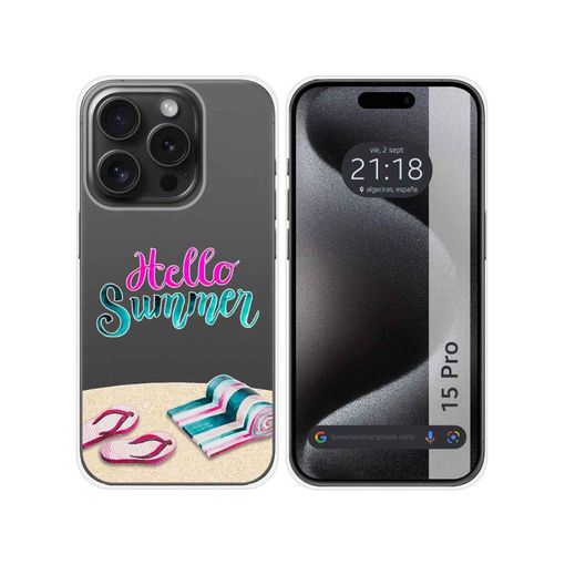 Funda de silicona Jelly iPhone 15 Pro Max gris - Comprar online