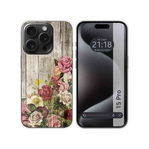 Funda Silicona Iphone 15 Pro (6.1) Diseño Madera 06 Dibujos con Ofertas en  Carrefour