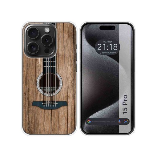 Funda Silicona Iphone 15 Pro (6.1) Diseño Madera 06 Dibujos con Ofertas en  Carrefour