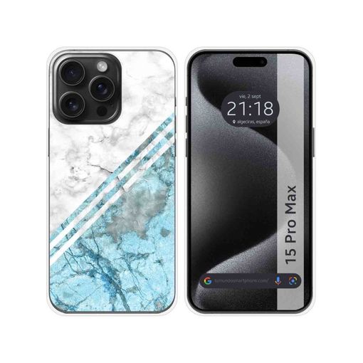 Funda Silicona Iphone 15 Pro Max (6.7) Diseño Mármol 02 Dibujos con Ofertas  en Carrefour