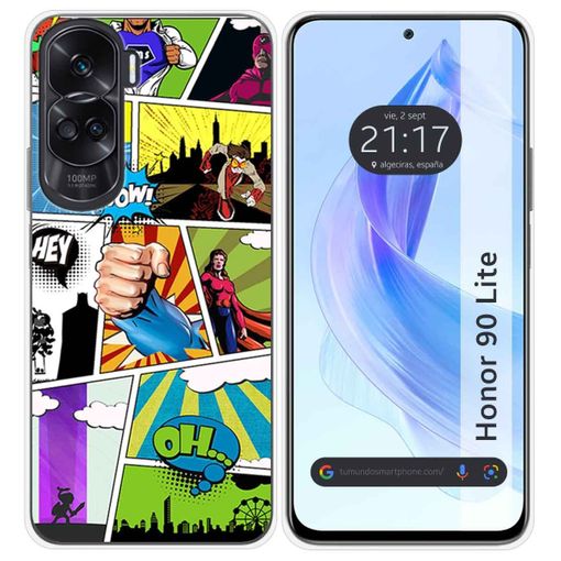 Funda para Honor 90 lite 5G TUMUNDOSMARTPHONE de Silicona con Diseño-Azul