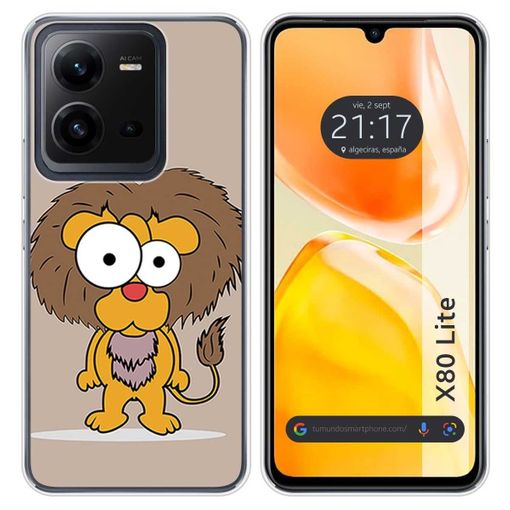 Funda Silicona para Xiaomi Redmi 12C diseño Leones Dibujos