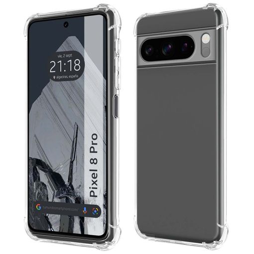 Google Pixel 8 5G Funda Colgante transparente con cordón color