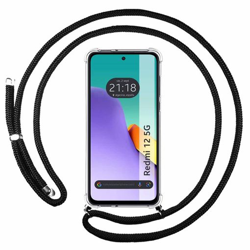 Funda Xiaomi Redmi Note 12 (5g) Carcasa Colgante Anti-shock Cordon Negro  con Ofertas en Carrefour