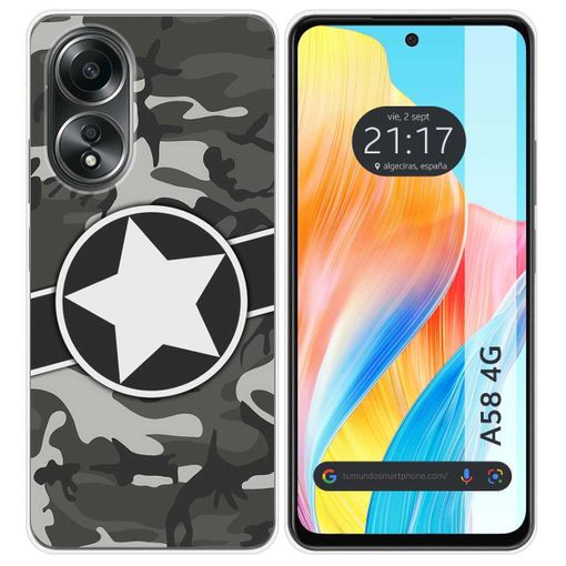 Funda Silicona Para Oppo A58 4g Diseño Camuflaje 03 Dibujos con Ofertas en  Carrefour