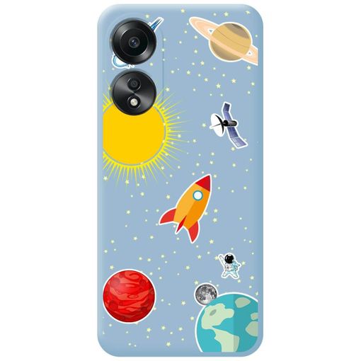 Funda Silicona Líquida Azul Para Oppo A58 4g Diseño Espacio Dibujos con  Ofertas en Carrefour