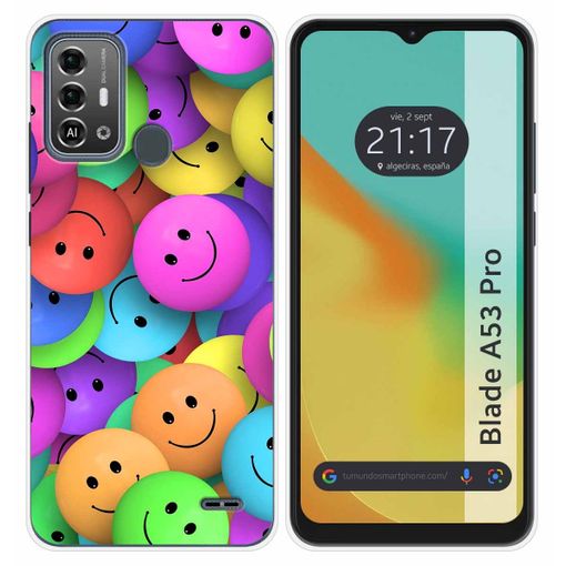 Funda Silicona Para Zte Blade A53 Pro Diseño Espacio Dibujos con