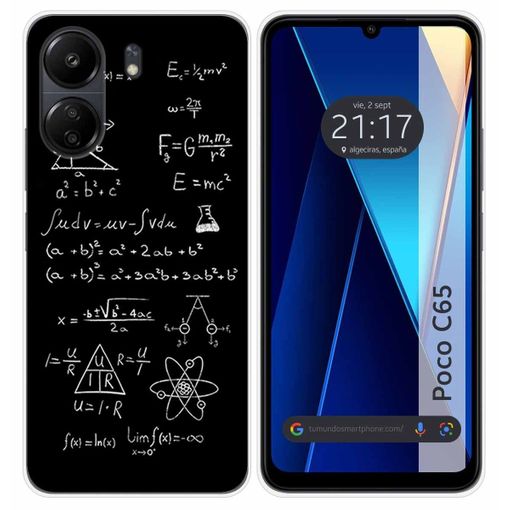 Xiaomi Poco C65 Funda Gel Tpu Silicona dibujo Metal