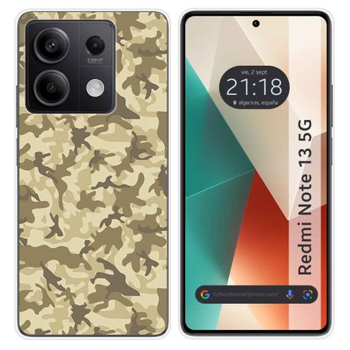 Funda Silicona Para Xiaomi Redmi Note 13 5g Diseño Sand Camuflaje Dibujos  con Ofertas en Carrefour