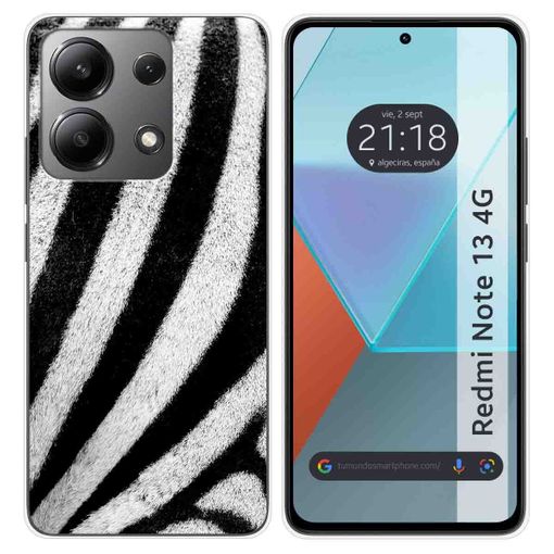 Xiaomi Redmi Note 13 4G Funda Gel Tpu Silicona dibujo Madera 01